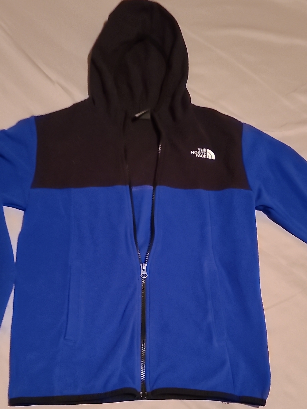 The North Face Black & Blue Full-Zip Hooded Fleece